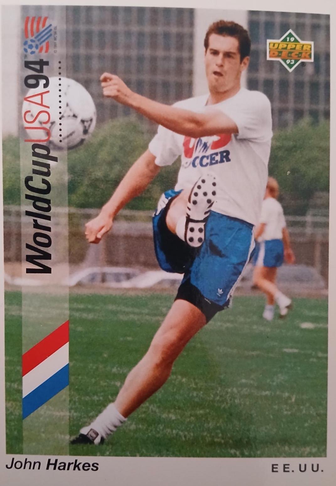 John Harkes #145 1993 Upper Deck World Cup Preview Adams Gum Soccer