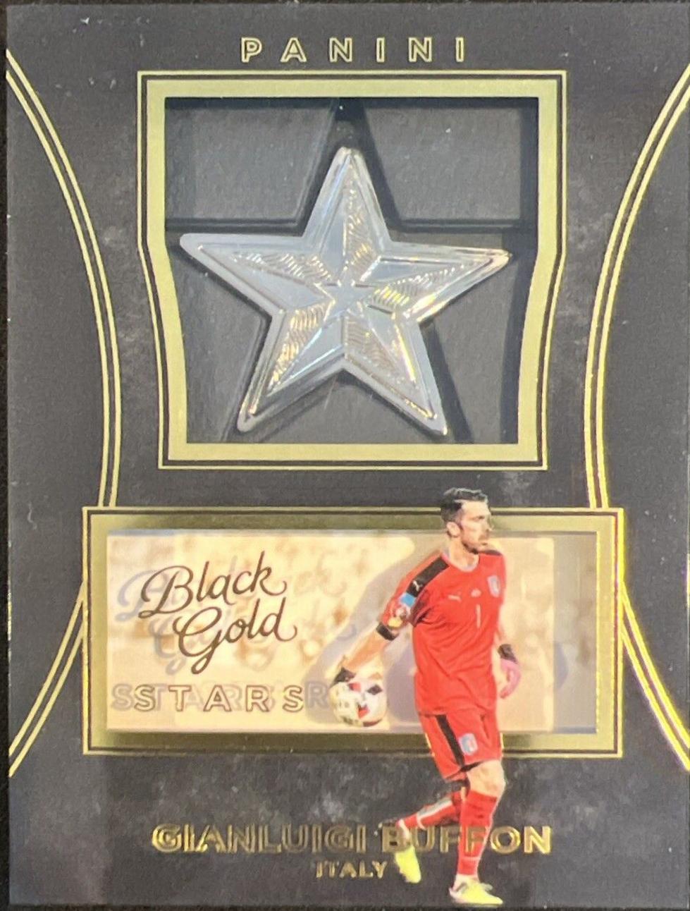 Gianluigi Buffon #13 Soccer Cards 2016 Panini Black Gold Stars