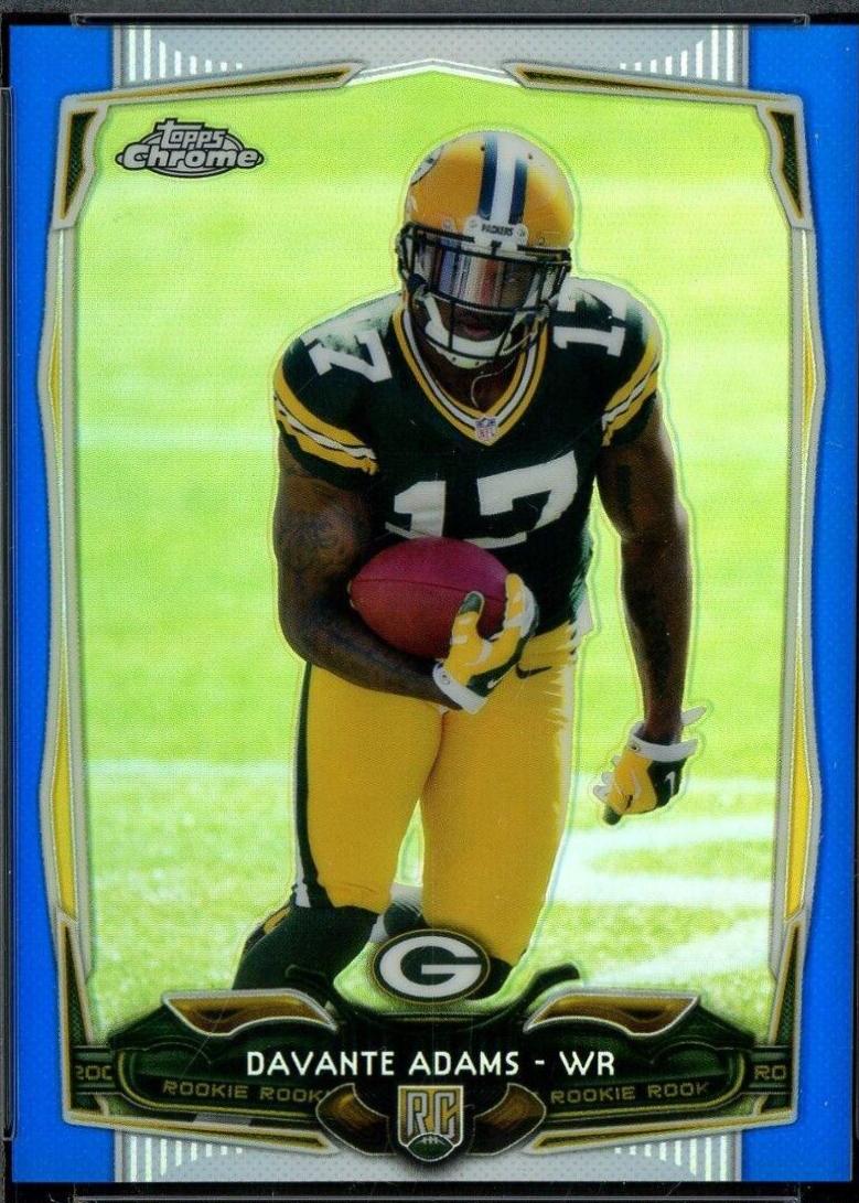 Davante Adams [Facing Forward Blue Refractor] #114