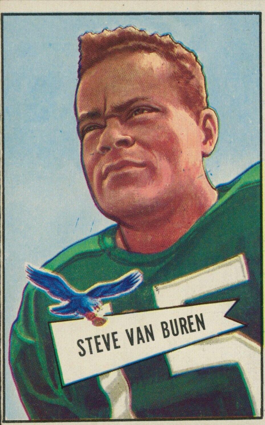 Steve Van Buren #45 Football Cards 1952 Bowman Large