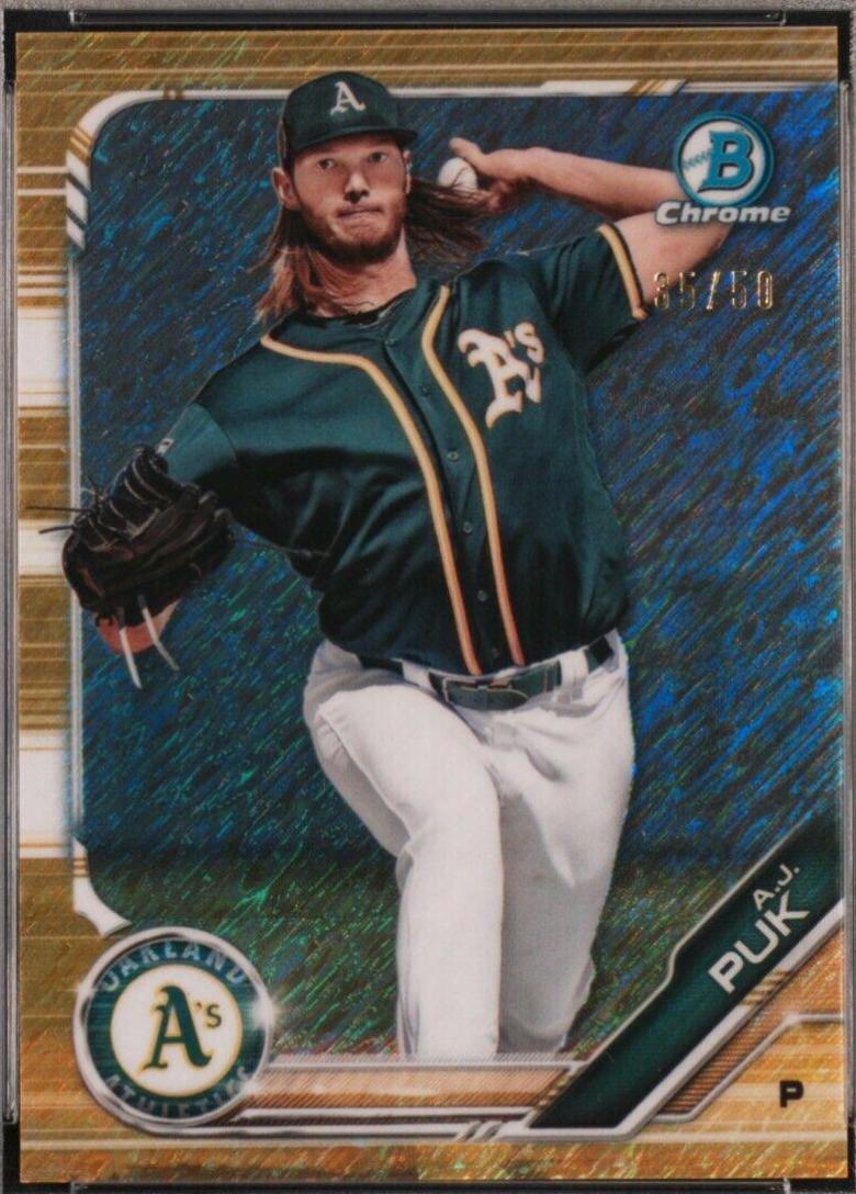 A.J. Puk [Gold Shimmer Refractor] #BCP-17