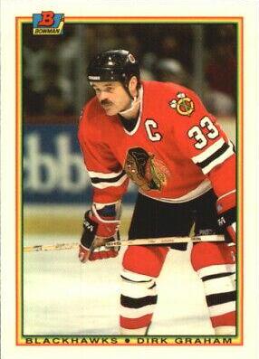 Dirk Graham #8 Hockey Cards 1990 Bowman Tiffany