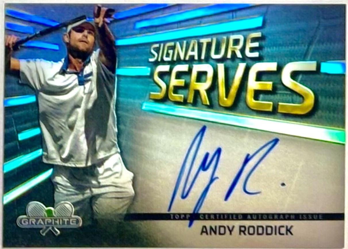 Andy Roddick #SS-AR Tennis Cards 2024 Topps Graphite Signature Serves