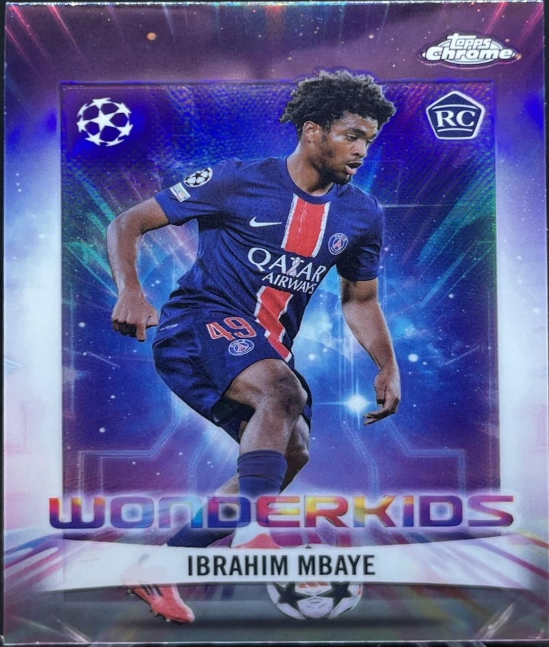 Ibrahim Mbaye #WK-4 2024 Topps Chrome UEFA Wonderkids