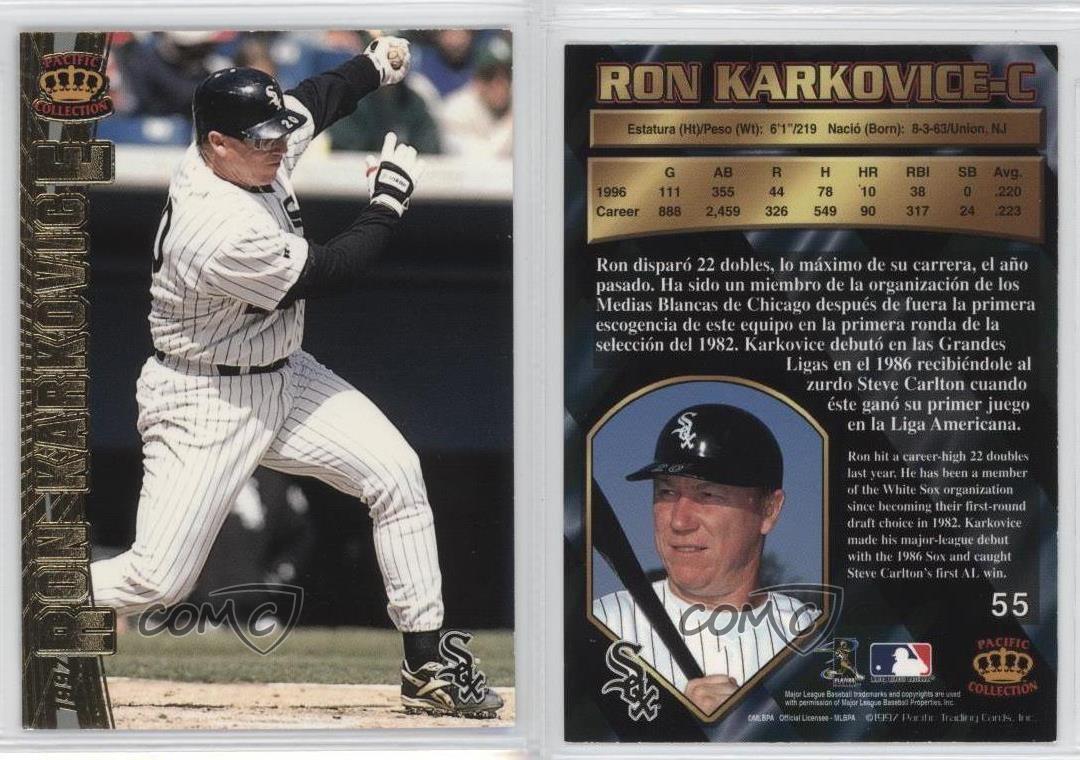 Ron Karkovice #55 Baseball Cards 1997 Pacific Crown Collection