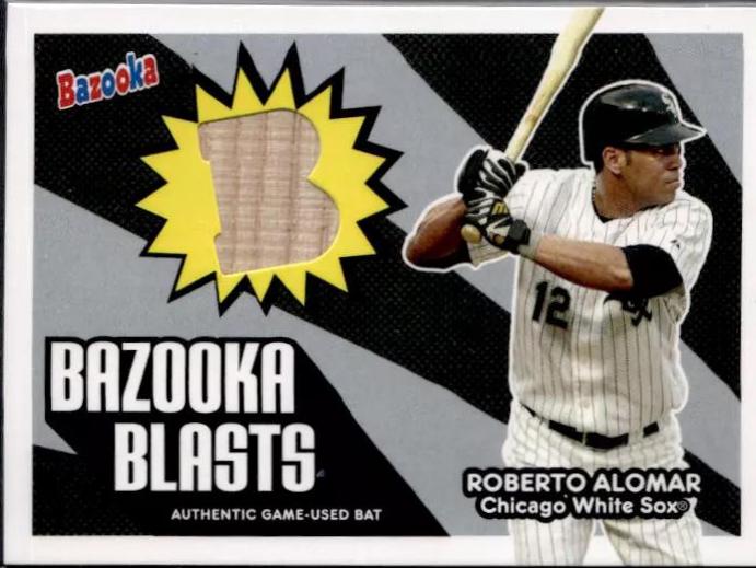 Roberto Alomar #BB-RA Baseball Cards 2005 Bazooka Blasts Bat Relics