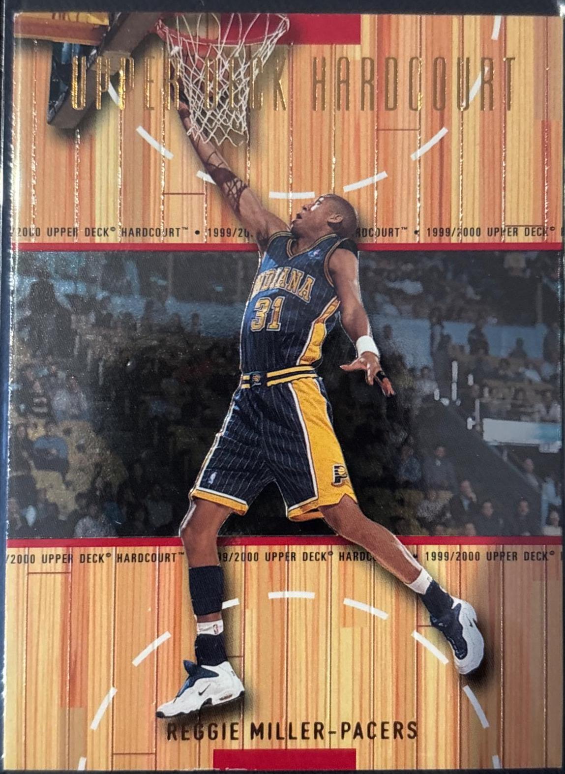 Reggie Miller #21 Basketball Cards 1999 Upper Deck Hardcourt