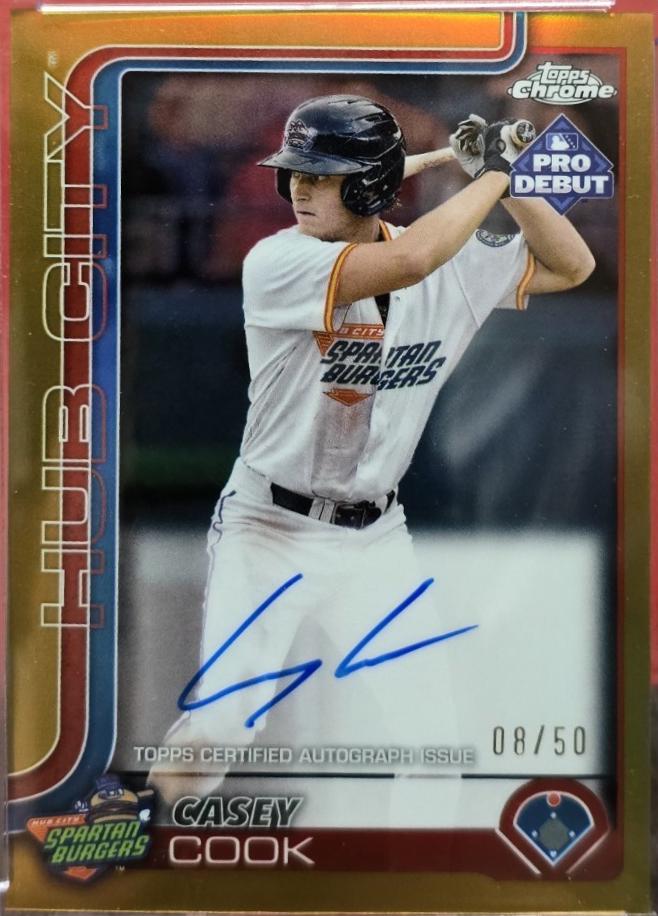 Casey Cook [Gold Refractor] #PDC-188