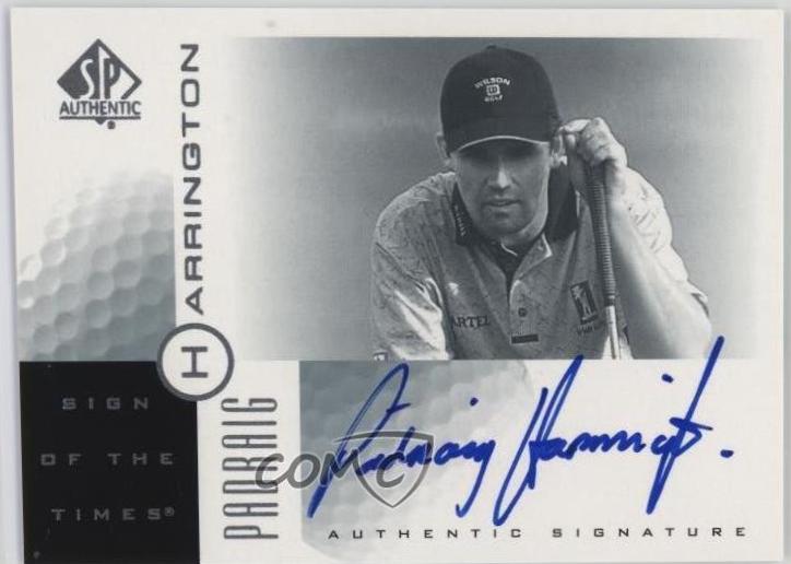 Padraig Harrington #PH 2001 Sp Authentic Sign Of The Times Autograph Golf