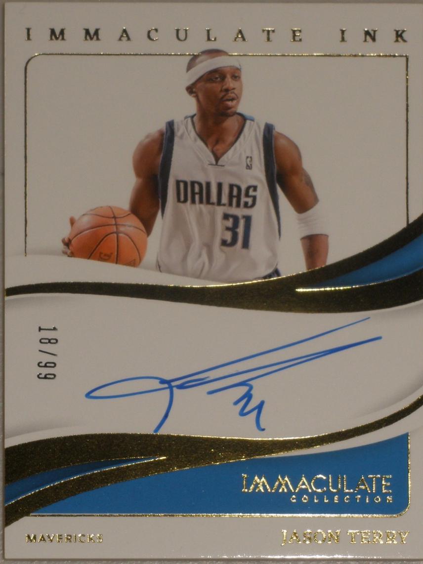 Jason Terry #10 Basketball Cards 2023 Panini Immaculate Signature