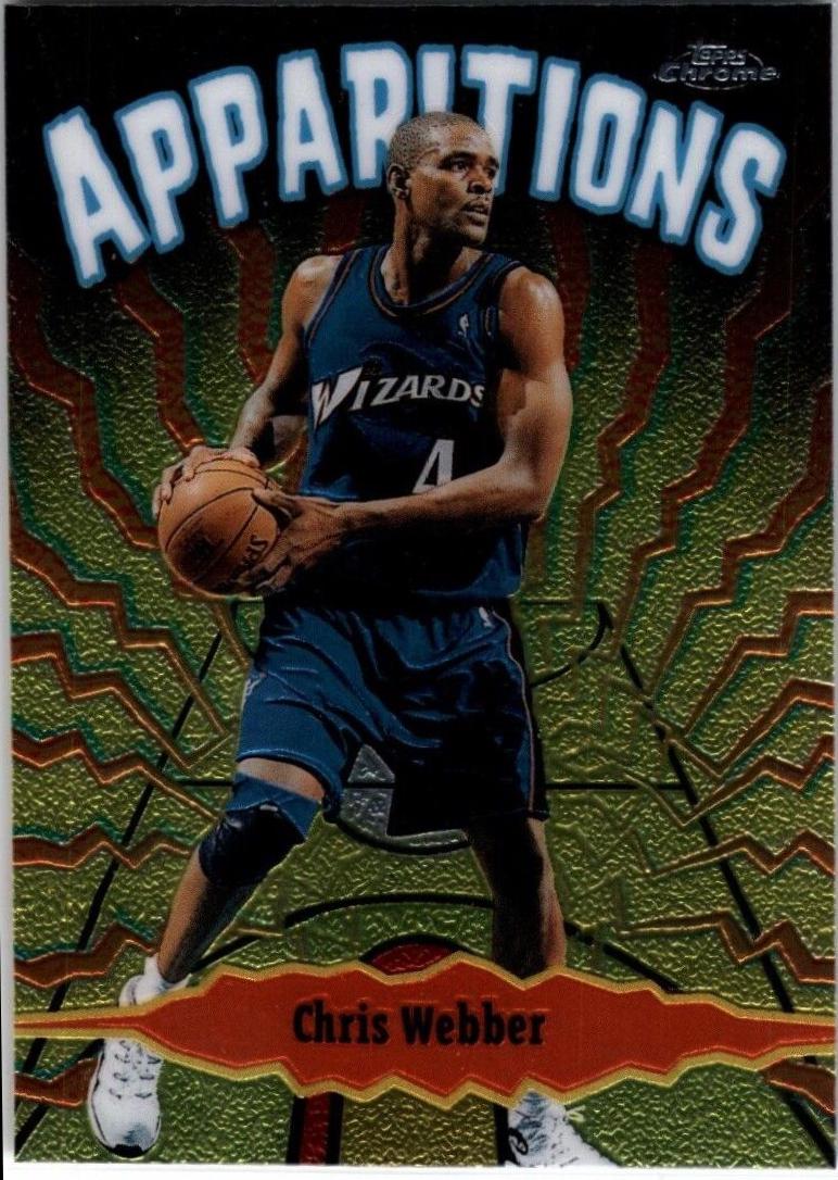 Chris Webber #A6 Basketball Cards 1998 Topps Chrome Apparitions