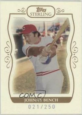 Johnny Bench #14 Baseball Cards 2008 Topps Sterling