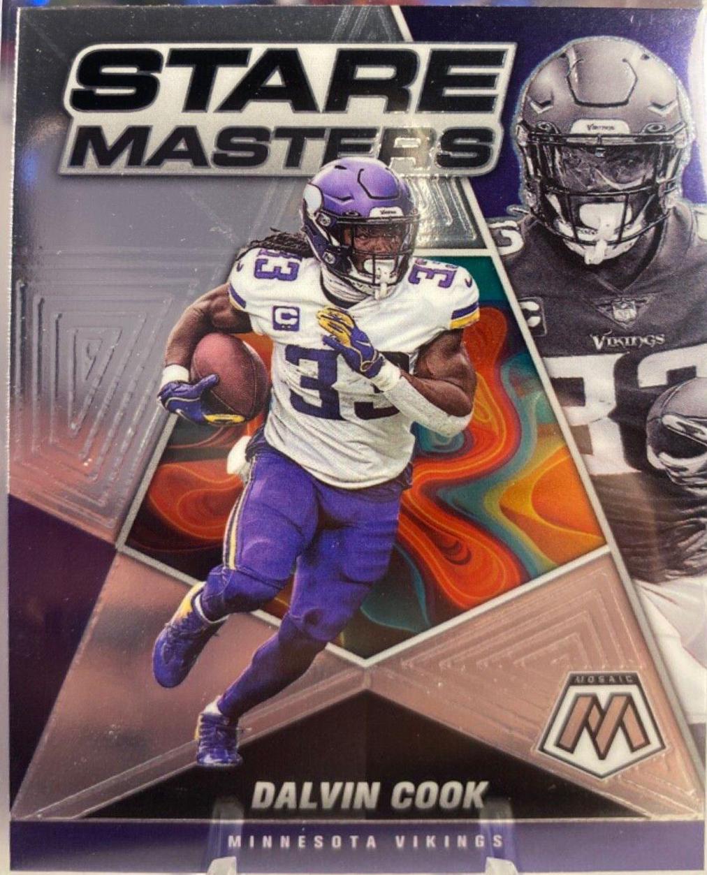 Dalvin Cook #SM-12 Football Cards 2022 Panini Mosaic Stare Masters
