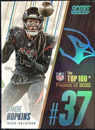 DeAndre Hopkins #37 Football Cards 2023 Panini Score Top 100