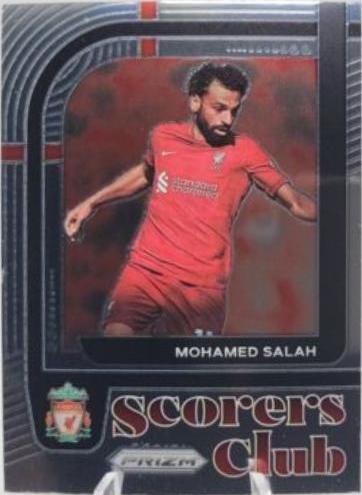 Mohamed Salah #13 Soccer Cards 2022 Panini Prizm Premier League Scorers Club