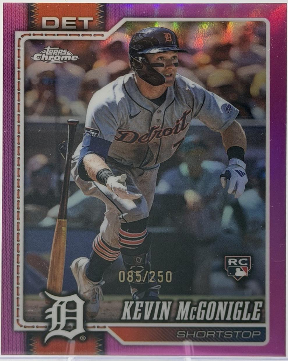 2026 Topps Chrome Kevin McGonigle [Pink Refractor] #16 card