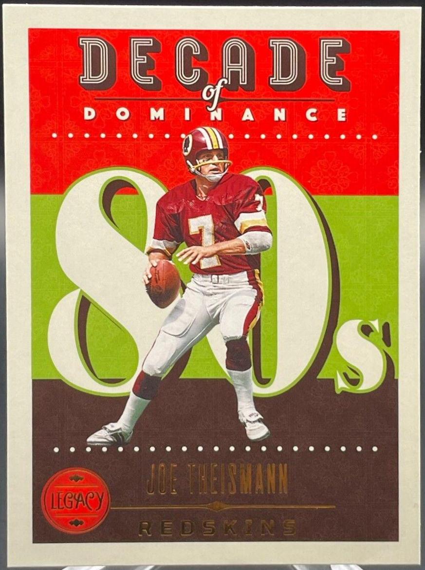 Joe Theismann #DOD-11 Football Cards 2023 Panini Legacy Decade of Dominance
