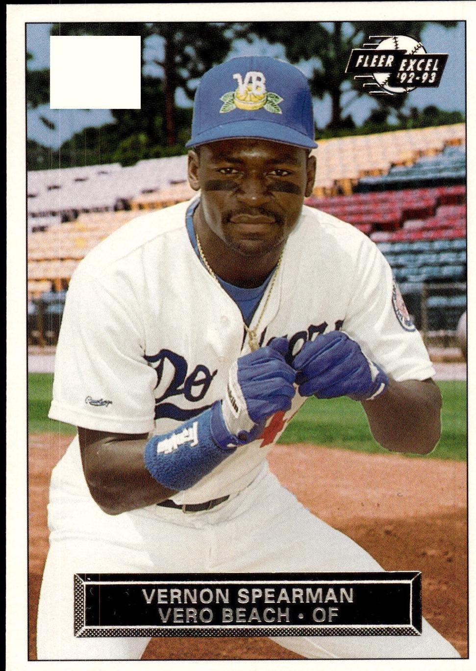 Vernon Spearman #54 1992 Fleer Excel Baseball