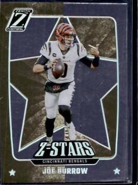 Joe Burrow #ZS-14 Football Cards 2022 Panini Zenith Z Stars