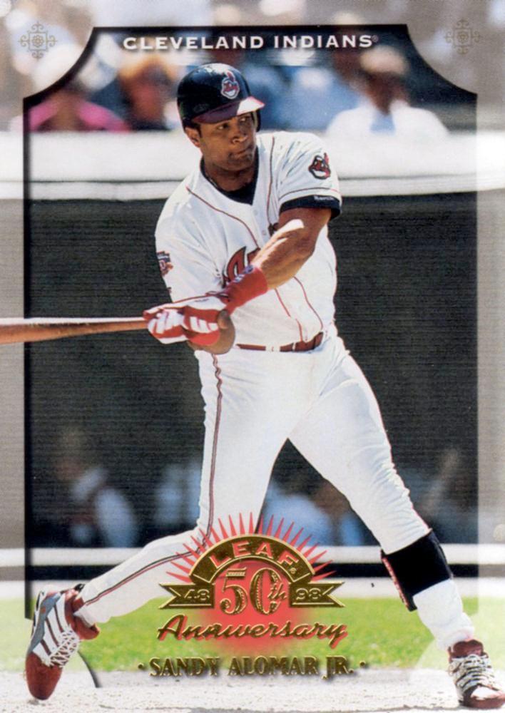 Sandy Alomar Jr #87 Baseball Cards 1998 Leaf