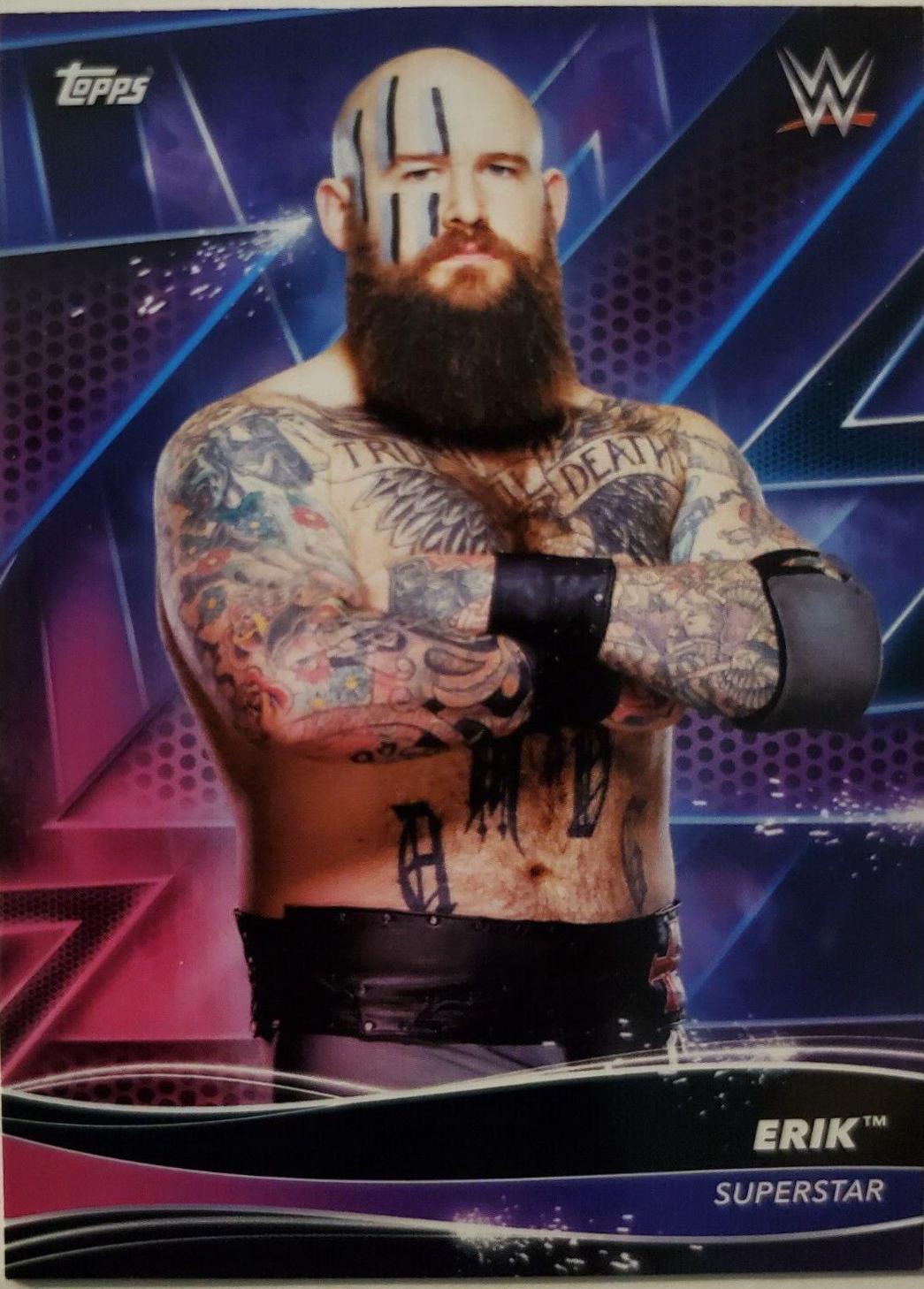 Erik #38 Wrestling Cards 2021 Topps WWE Superstars