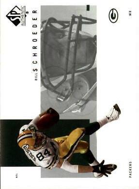 Bill Schroeder #37 Football Cards 2001 SP Authentic