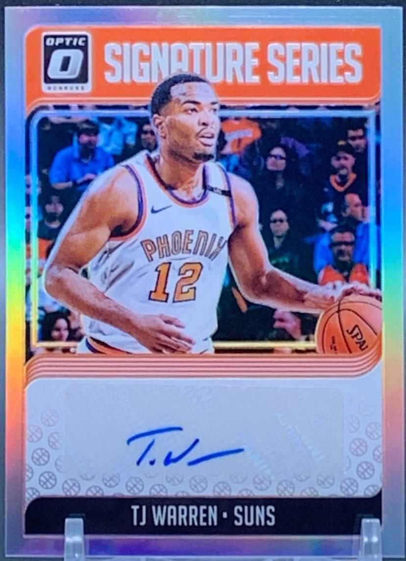 T. J. Warren #TJW 2018 Panini Donruss Optic Signature Series Basketball