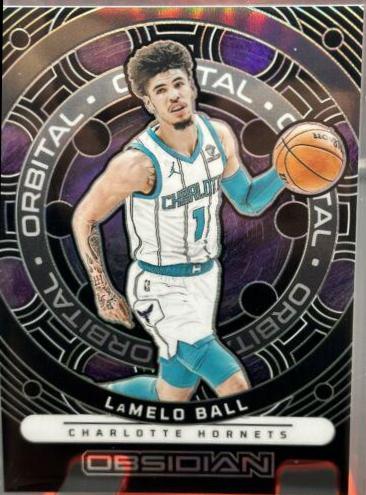 LaMelo Ball #1 Basketball Cards 2023 Panini Obsidian Orbital