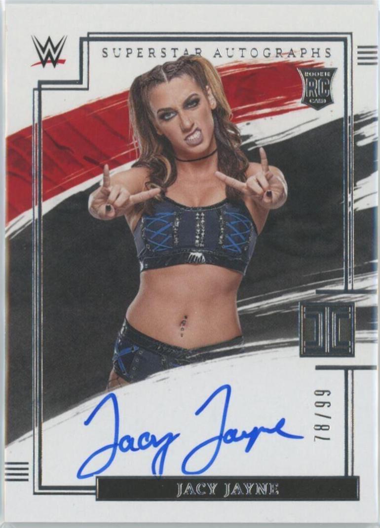 Jacy Jayne #SA-JJN Wrestling Cards 2022 Panini Impeccable WWE Superstar Autographs