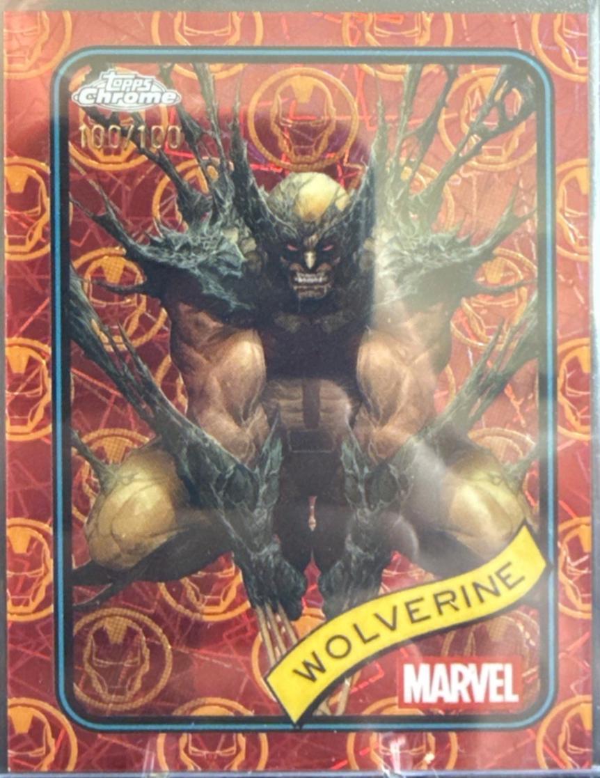 Wolverine Iron Man Red & Gold Lazer Refractor