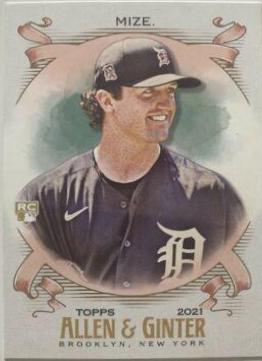 Casey Mize #138 Baseball Cards 2021 Topps Allen & Ginter
