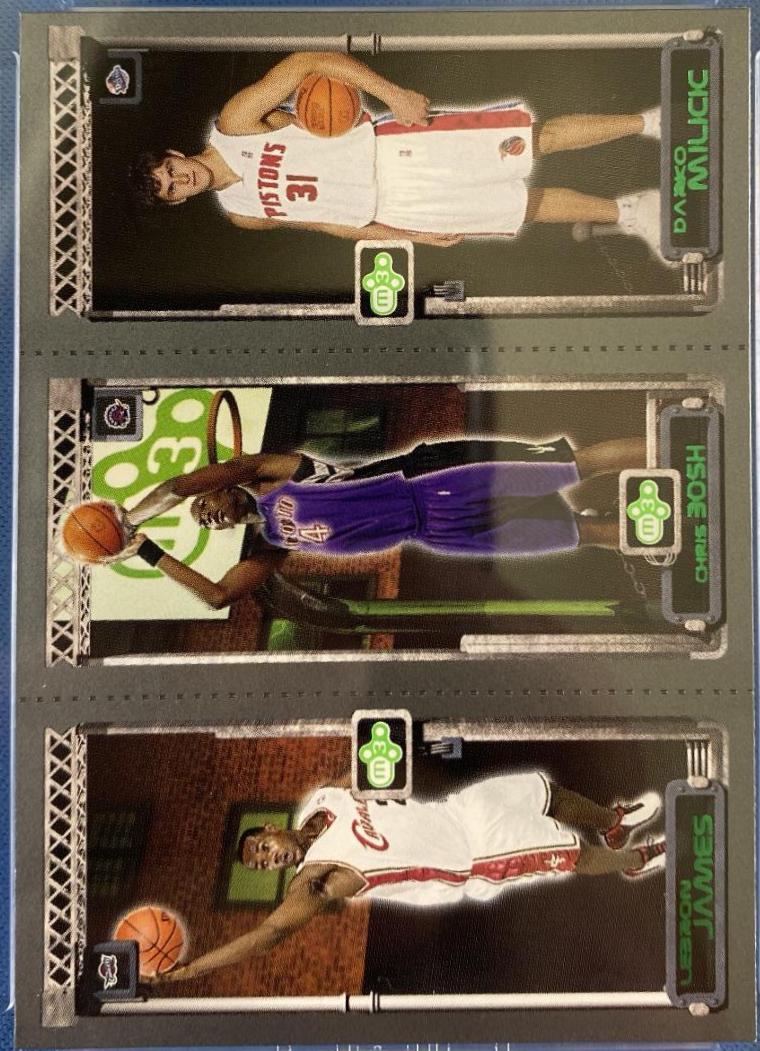 LeBron James/ Chris Bosh/ Darko Milicic #111 #114 #112 Basketball Cards 2003 Topps Rookie Matrix Mini