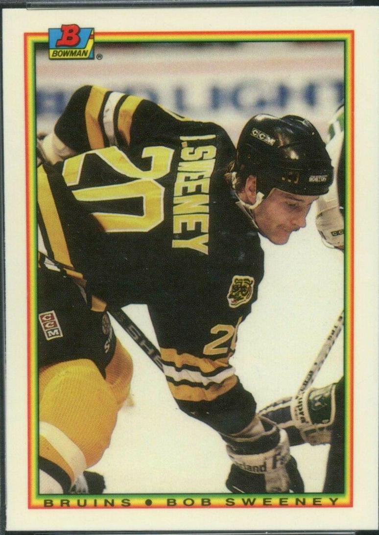 Bob Sweeney #28 Hockey Cards 1990 Bowman Tiffany