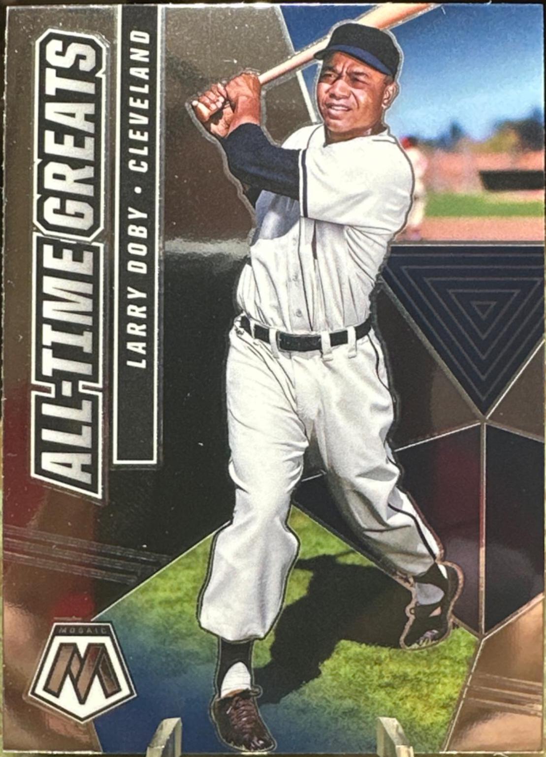 Larry Doby #ATG10 Baseball Cards 2021 Panini Mosaic All Time Greats