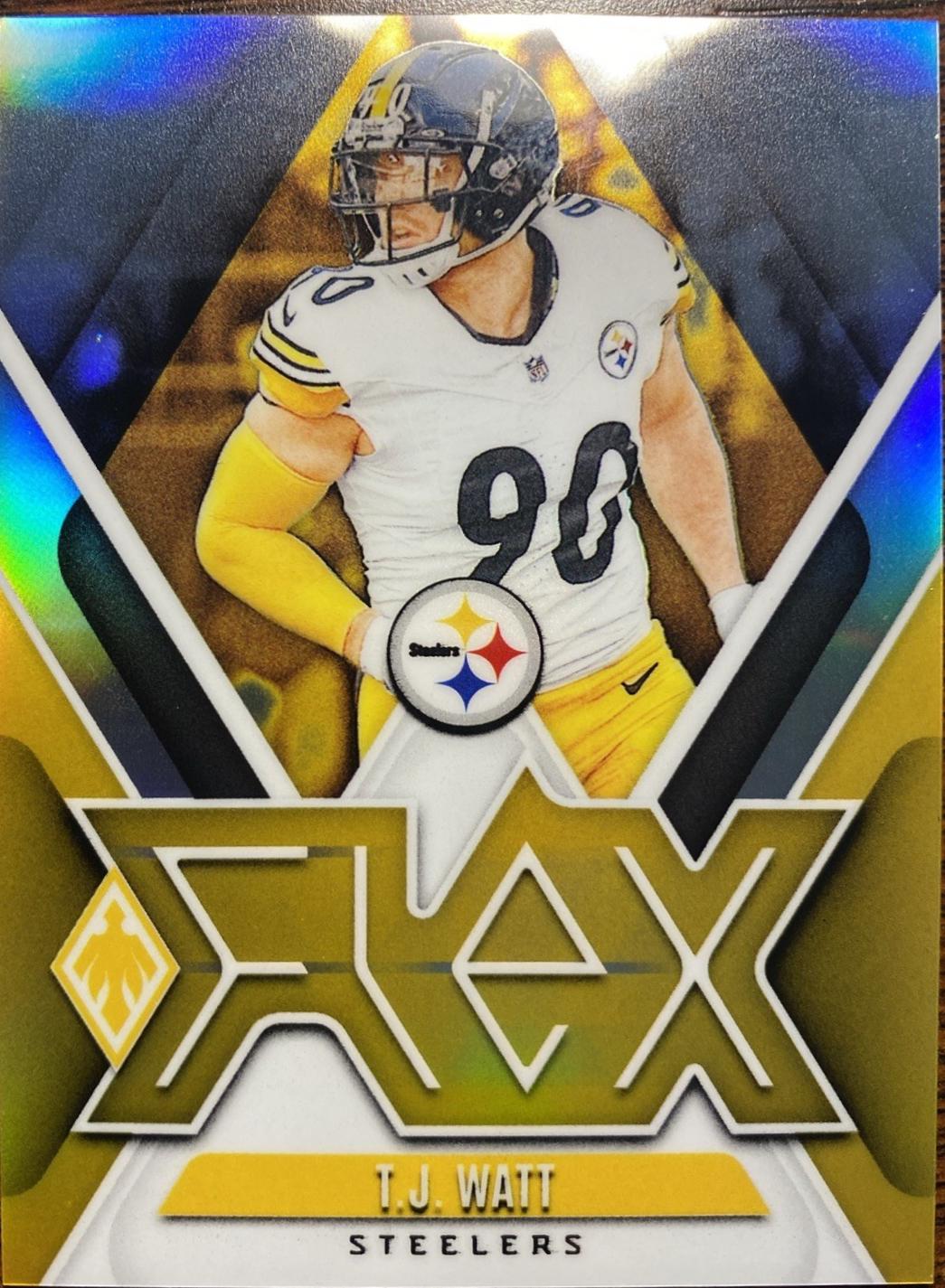 T.J. Watt #F-TWT Football Cards 2024 Panini Phoenix Flex