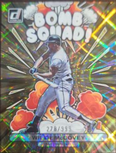 Willie McCovey #BS4 Baseball Cards 2023 Panini Donruss Bomb Squad