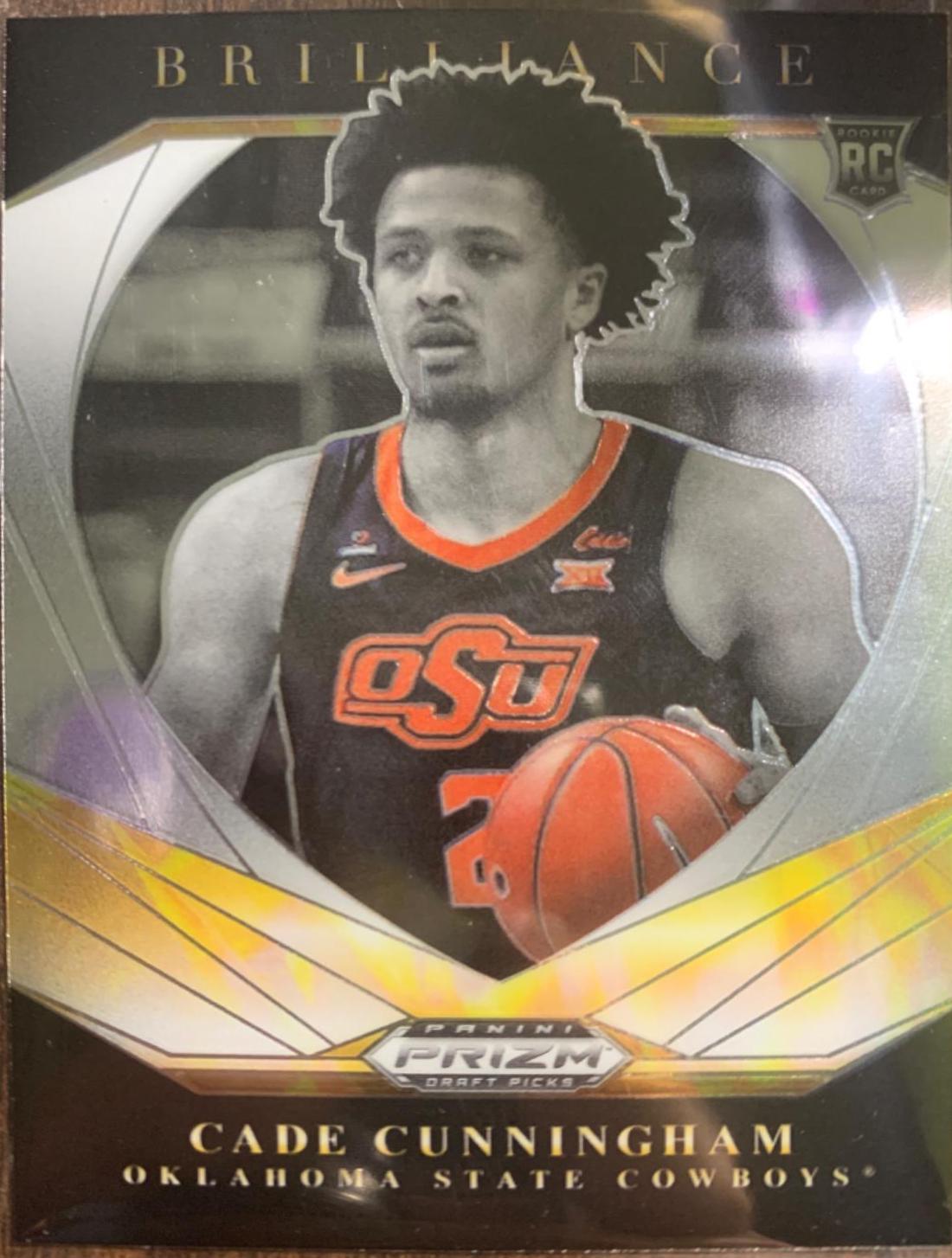 Cade Cunningham #1 Basketball Cards 2021 Panini Prizm Draft Picks Brilliance