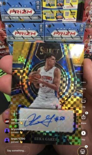 Luka Garza [Gold Prizm] #RS-LGZ