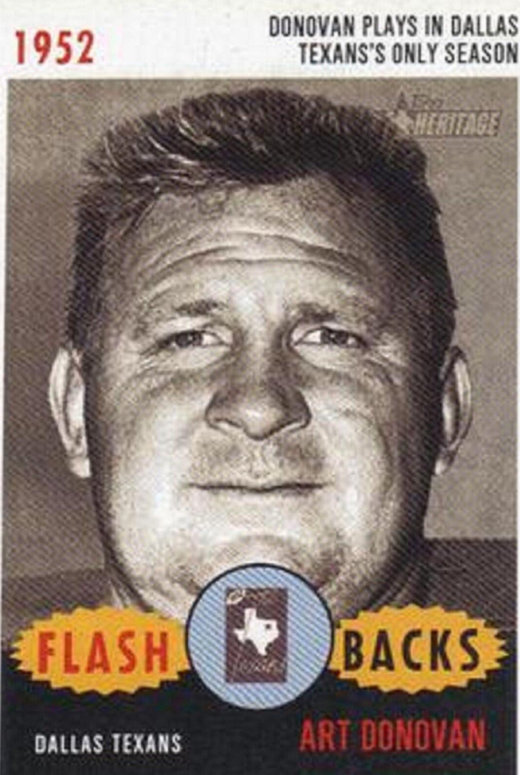 Art Donovan #FL-4 Football Cards 2006 Topps Heritage Flashbacks