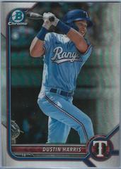 Dustin Harris [Refractor] #BCP-190 Baseball Cards 2022 Bowman Chrome Prospects Prices