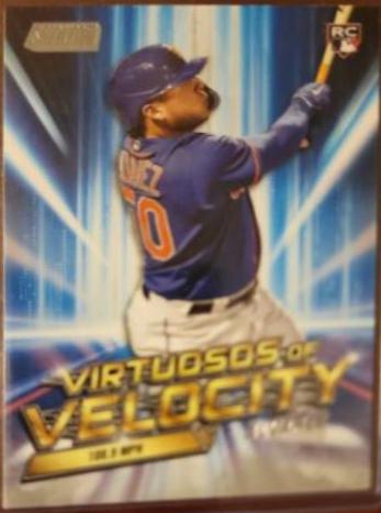 Francisco Alvarez #VV-10 Baseball Cards 2023 Stadium Club Virtuosos of Velocity