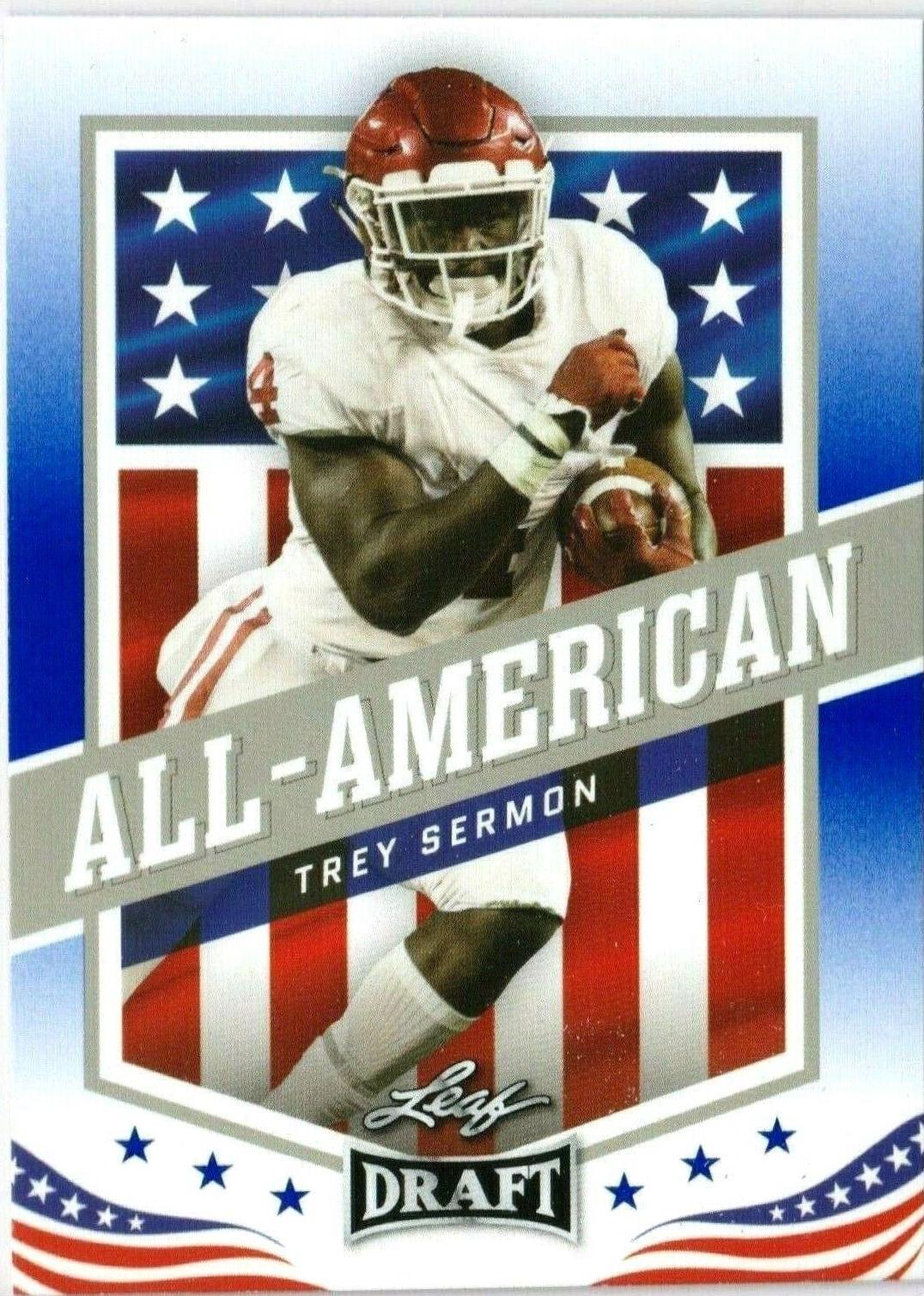 Trey Sermon #43 Football Cards 2021 Leaf Draft