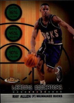Ray Allen #L9 Basketball Cards 1999 Finest Leading Indicators