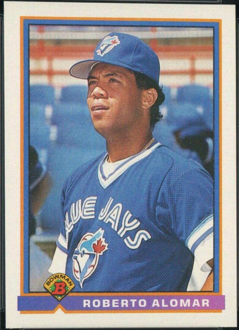 Roberto Alomar #9 Baseball Cards 1991 Bowman