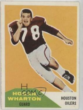 Hogan Wharton #18 Football Cards 1960 Fleer
