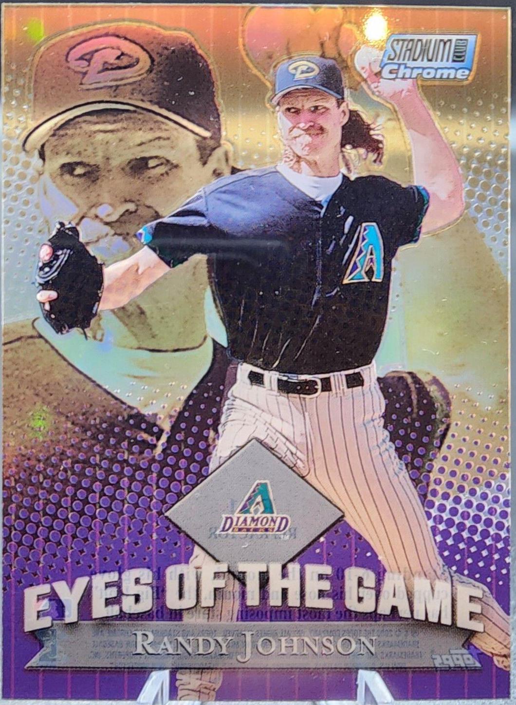 Randy Johnson #EG1 Baseball Cards 2000 Stadium Club Chrome Eyes of the Game