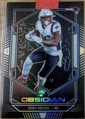 Sony Michel #14 2019 Panini Obsidian Football