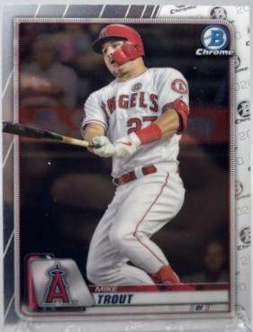 Mike Trout #1 Baseball Cards 2020 Bowman Chrome