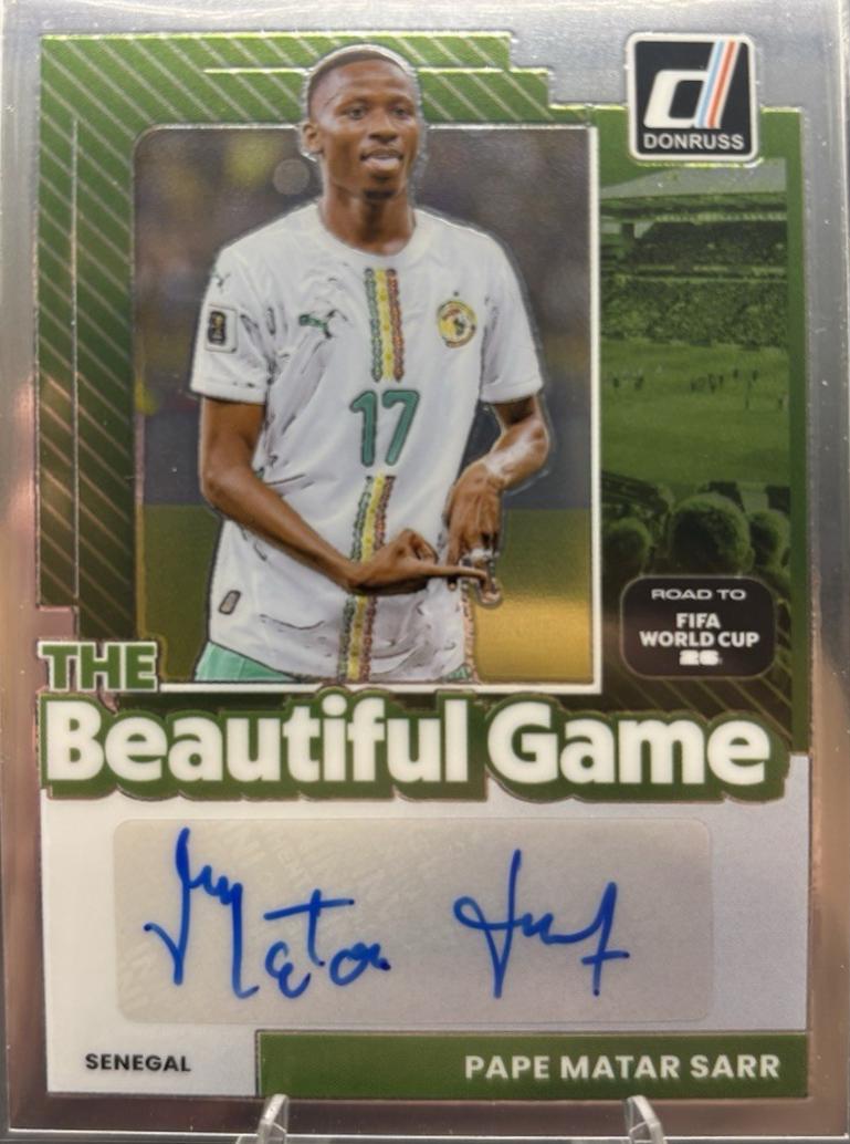 Pape Matar Sarr #BG-PMS 2025 Panini Donruss Road To FIFA Beautiful Game Autograph