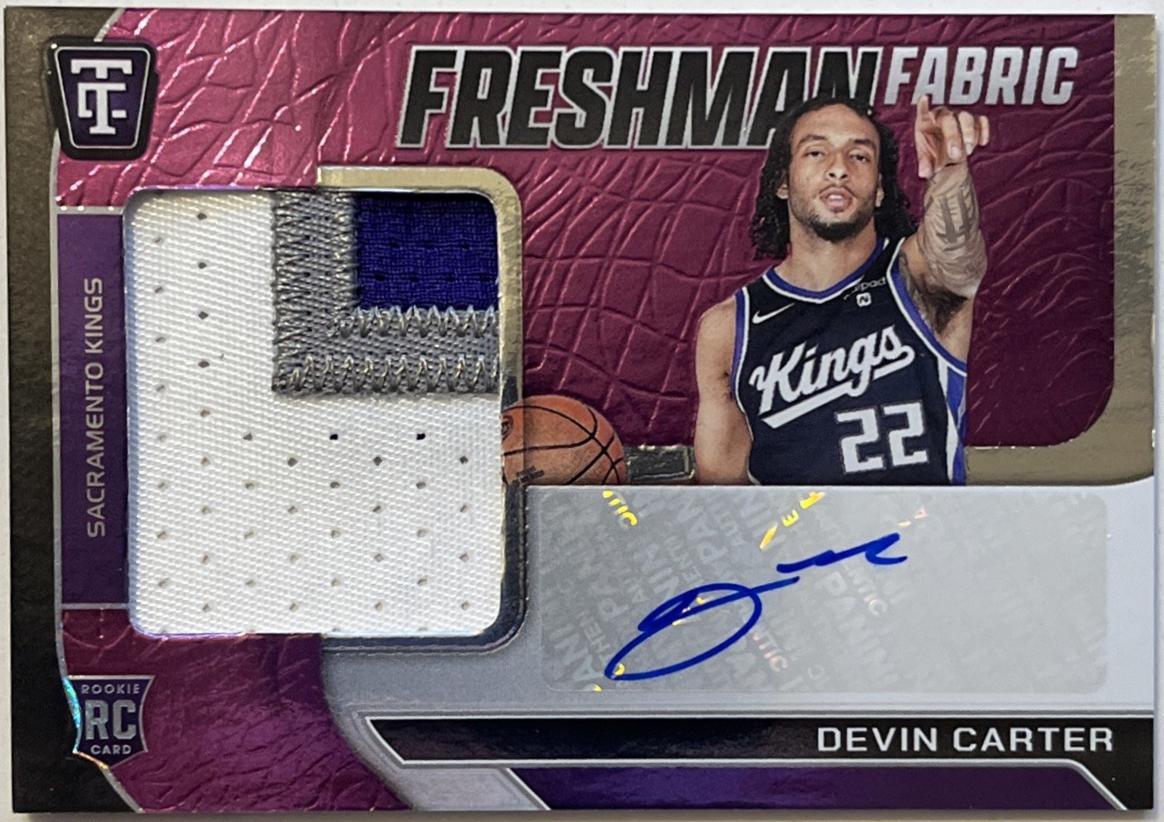 Devin Carter #FFS-DEV 2024 Panini Totally Certified Freshman Fabric Signature Basketball